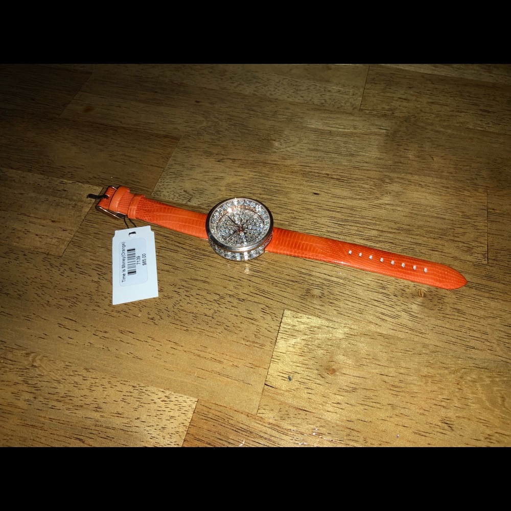 Orange Watch x Diamonds